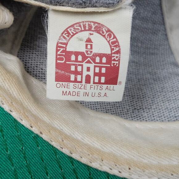 Ohio State Buckeyes Hat University Square Snapback Wool Gray Red Made USA - Picture 7 of 9
